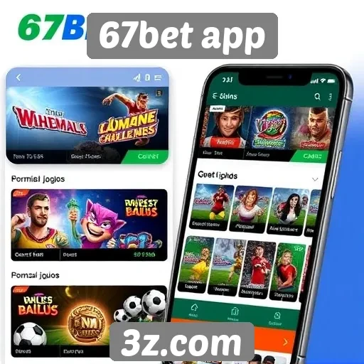 Opções de jogos disponíveis no 67bet app